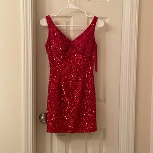 red homecoming dress